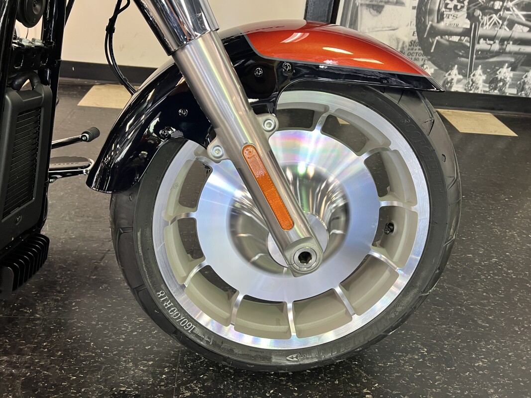2025 Harley-Davidson Fat Boy Whiskey Fire / Vivid Black FLFB - Photo 3