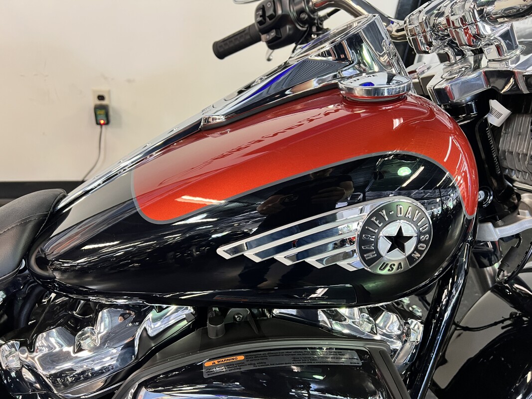 2025 Harley-Davidson Fat Boy Whiskey Fire / Vivid Black FLFB - Photo 2
