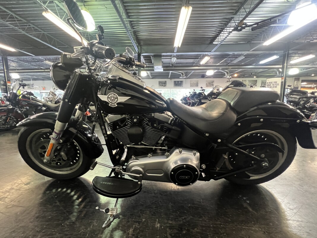 2015 Harley-Davidson Fat Boy Lo Vivid Black FLSTFB - Photo 7
