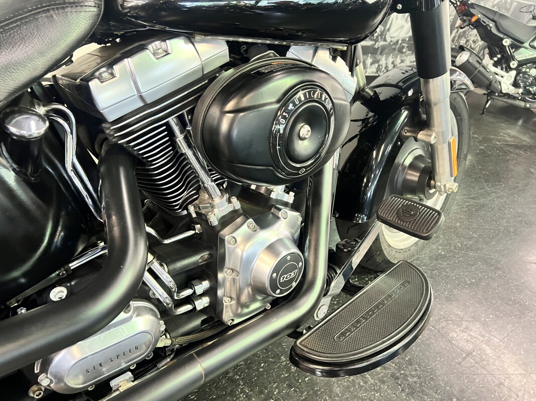 2015 Harley-Davidson Fat Boy Lo Vivid Black FLSTFB - Photo 9