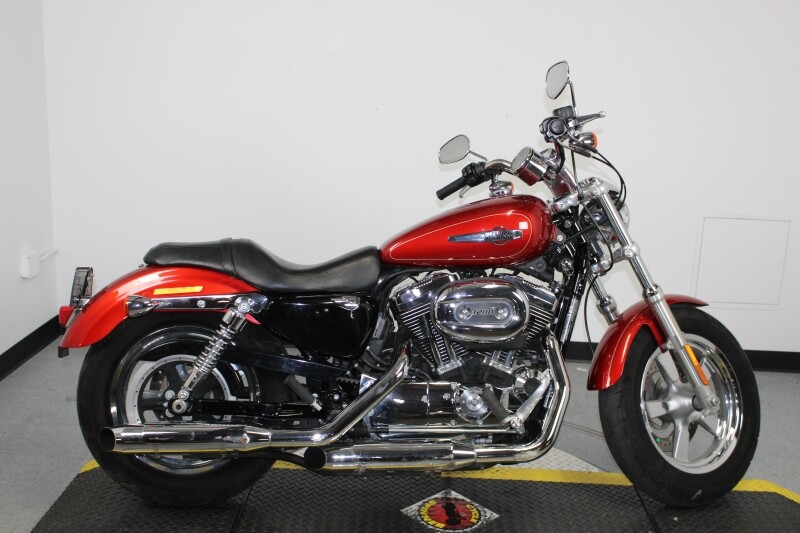 Harley-Davidson 1200 Custom 2014 XL1200C 413996N CANDY ORANGE W/ PINSTRIPE