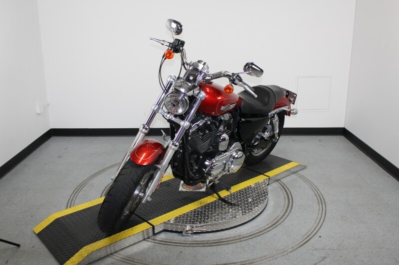 Harley-Davidson 1200 Custom 2014 XL1200C 413996N CANDY ORANGE W/ PINSTRIPE - Photo 4