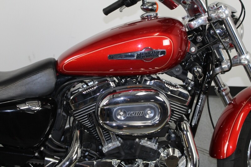 Harley-Davidson 1200 Custom 2014 XL1200C 413996N CANDY ORANGE W/ PINSTRIPE - Photo 9