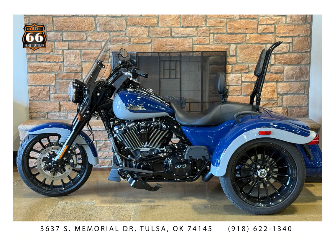 2023 Harley-Davidson Freewheeler Billiard Blue/Billiard Gray - Black Finish - Photo 3