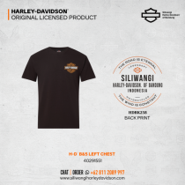 B&S LEFT CHEST – Siliwangi Harley-Davidson® Official Backprint Tee (Black)