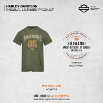 FRACTURE – Siliwangi Harley-Davidson® Official Backprint Tee (Military Green)