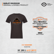 WANDERER – Siliwangi Harley-Davidson® Official Backprint Tee (Charcoal)