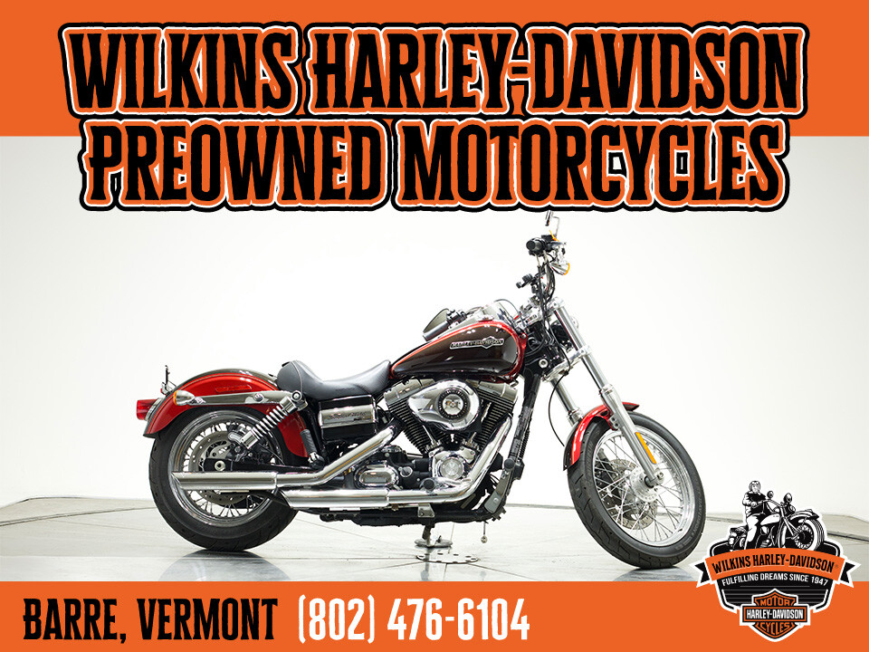 2012 Harley-Davidson FXDC Dyna Super Glide Custom in Ember Red Sunglo/Merlot Sunglo with 12547 miles - Photo 2