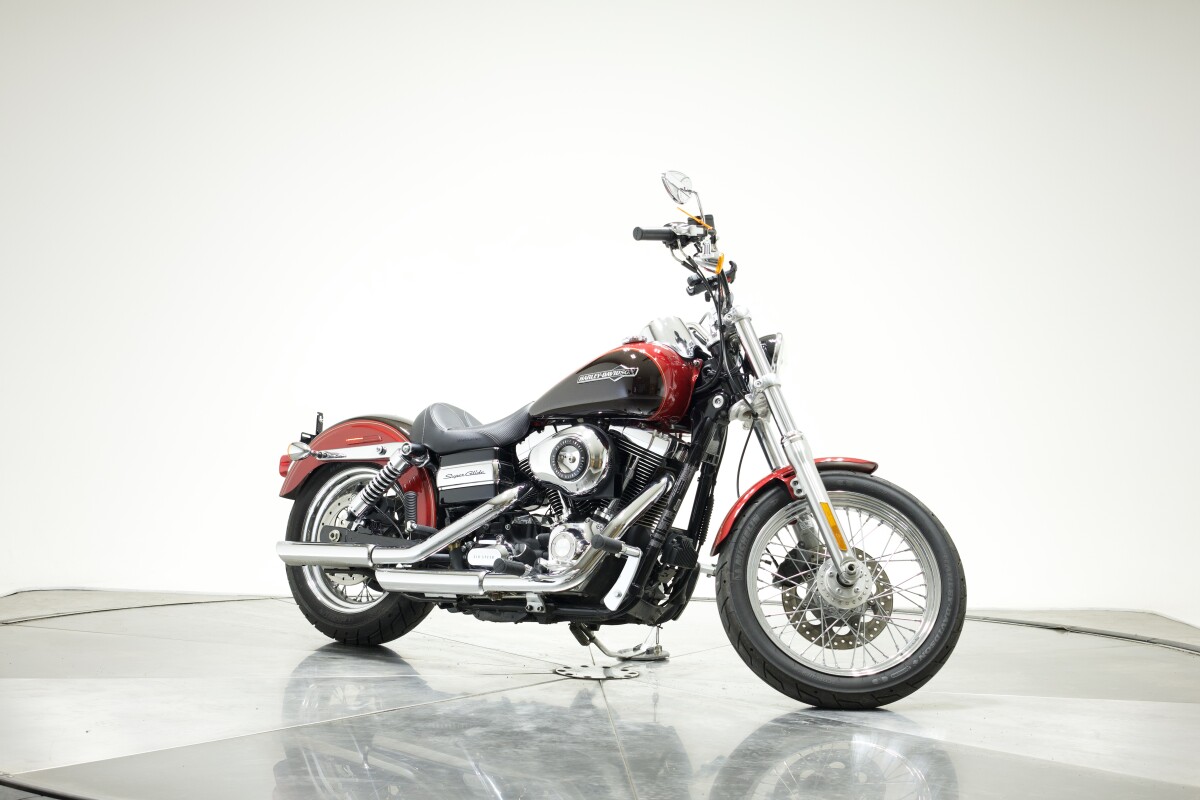 2012 Harley-Davidson FXDC Dyna Super Glide Custom in Ember Red Sunglo/Merlot Sunglo with 12547 miles - Photo 3