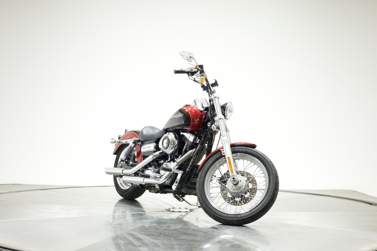 2012 Harley-Davidson FXDC Dyna Super Glide Custom in Ember Red Sunglo/Merlot Sunglo with 12547 miles - Photo 4