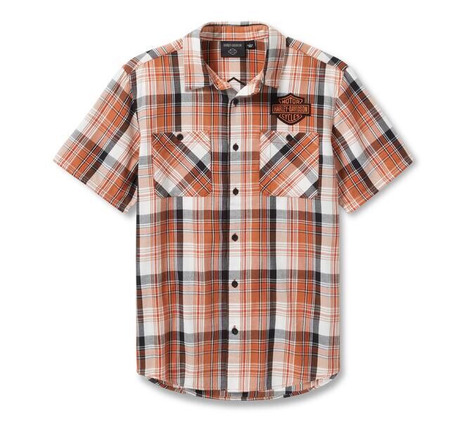 メンズ バー＆シールドチェックシャツ | Harley-Davidson® 福岡