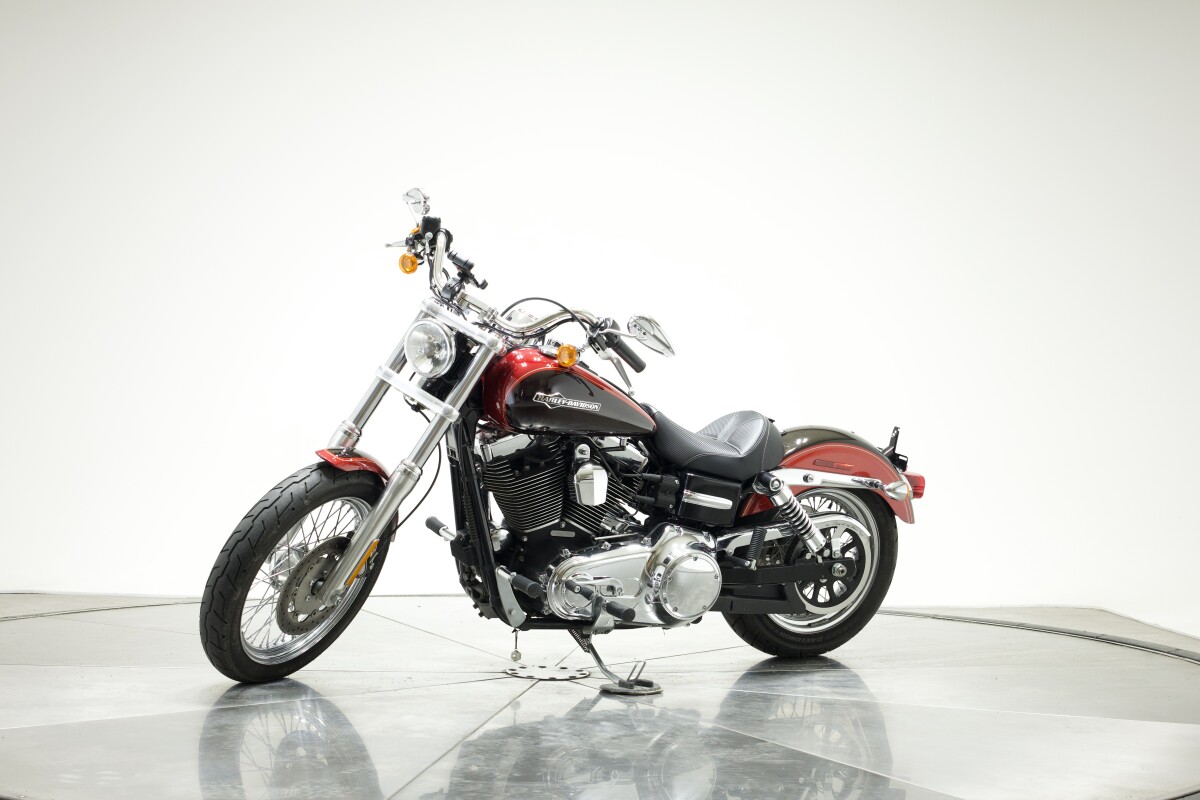 2012 Harley-Davidson FXDC Dyna Super Glide Custom in Ember Red Sunglo/Merlot Sunglo with 12547 miles - Photo 9