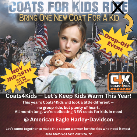 Coats For Kids NOVEMBER Drop Off Event