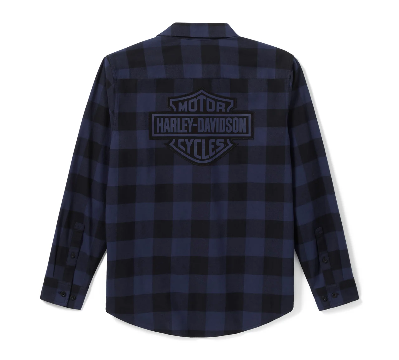 Košulja Bar & Shield Buffalo Check Flannel - Plaid - Mood Indigo/Harley Black