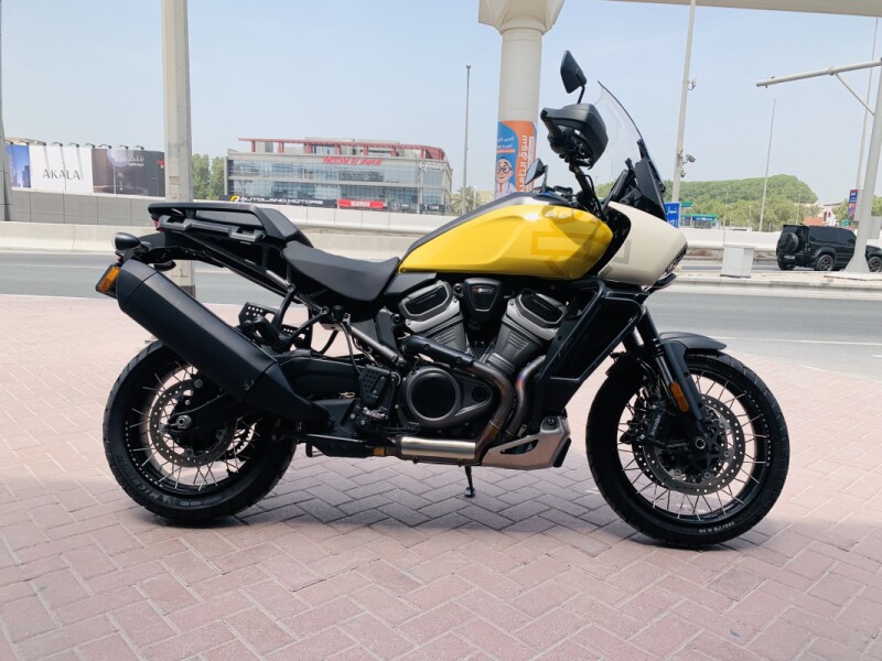 2023 Harley-Davidson® Pan America™ 1250 Special Industrial Yellow/White Sand w/Laced Wheels