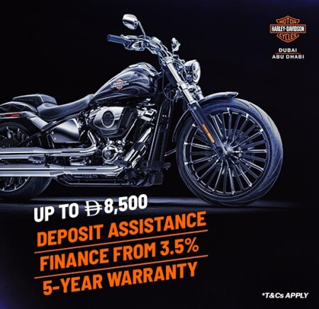 Unlock Unbeatable Benefits: Secure Your Dream Harley with up to AED 8500 Deposit Support, Low Interest Rates, and Incredible Payment Flexibility!