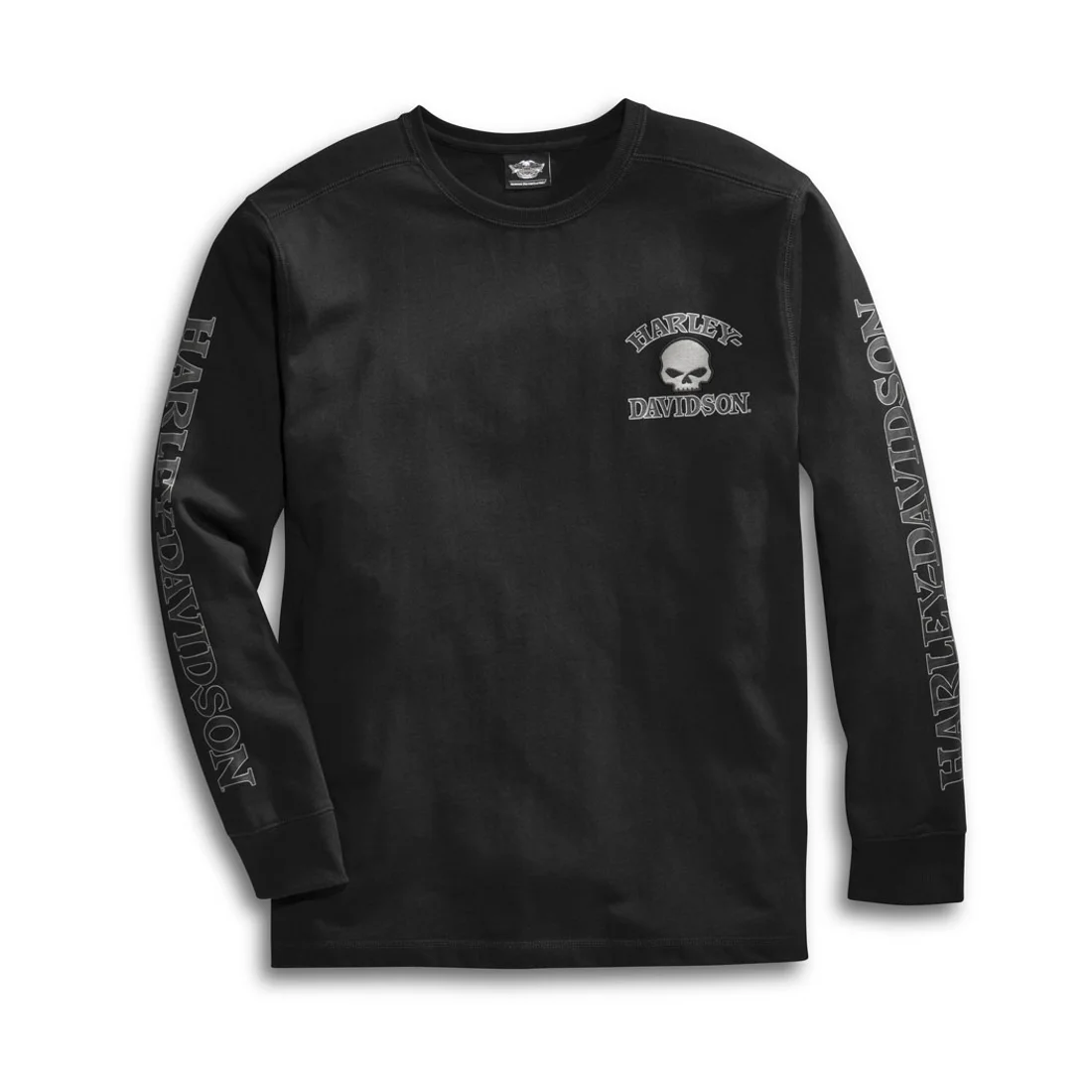 メンズ・ウイリーGロングスリーブTシャツ/ブラック