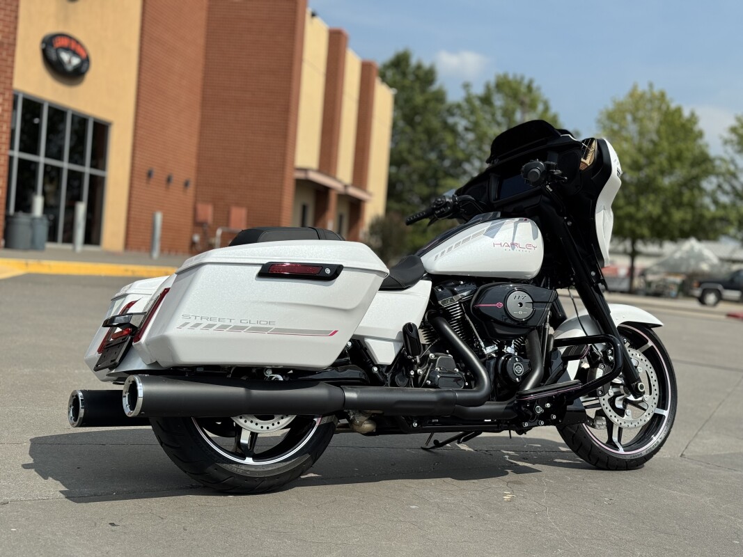 2025 Harley-Davidson Street Glide FLHX White Onyx Pearl W/ El Roy Pinstripes - Photo 3