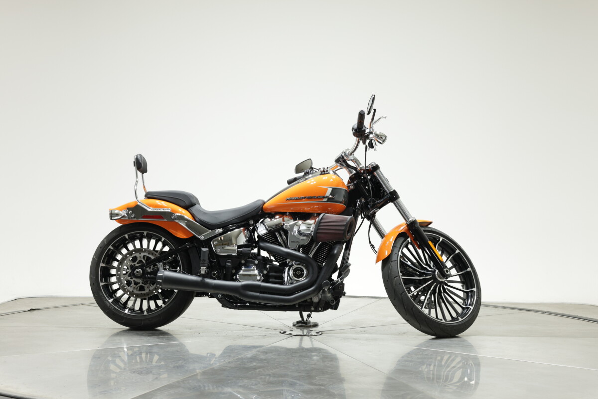 2023 Harley-Davidson FXBR Softail Breakout in Baja Orange with 1727 miles