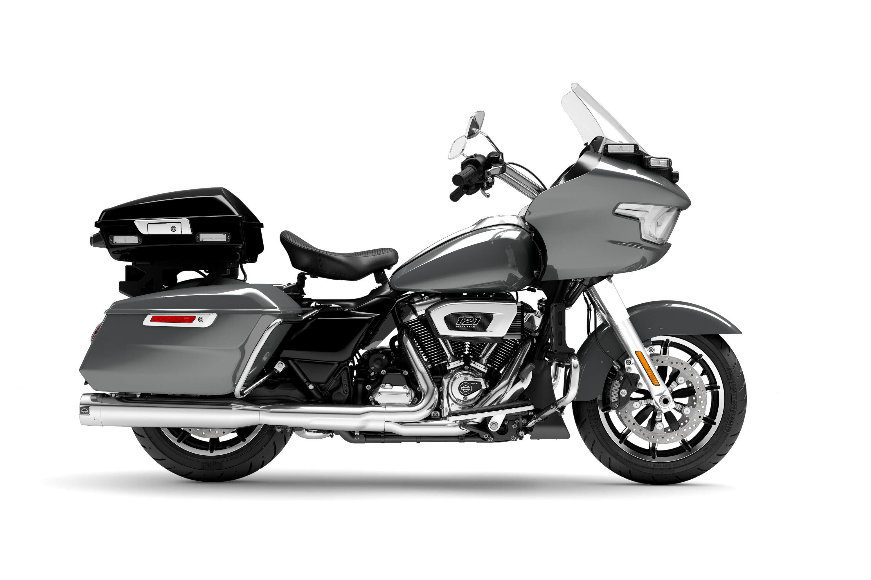 H-D Police Road Glide in Gauntlet gray metallic