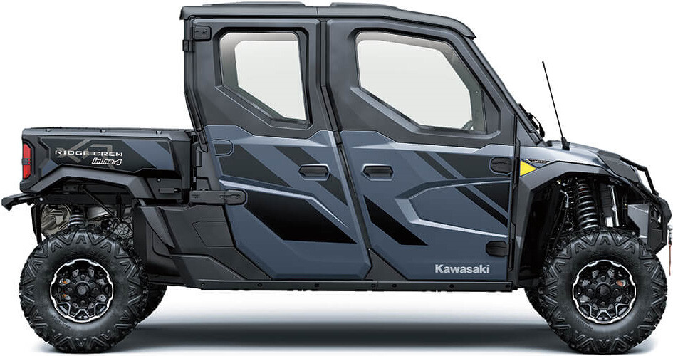 2025 Kawasaki RIDGE XR Crew Limited HVAC Metallic Bluish Gray - Photo 2
