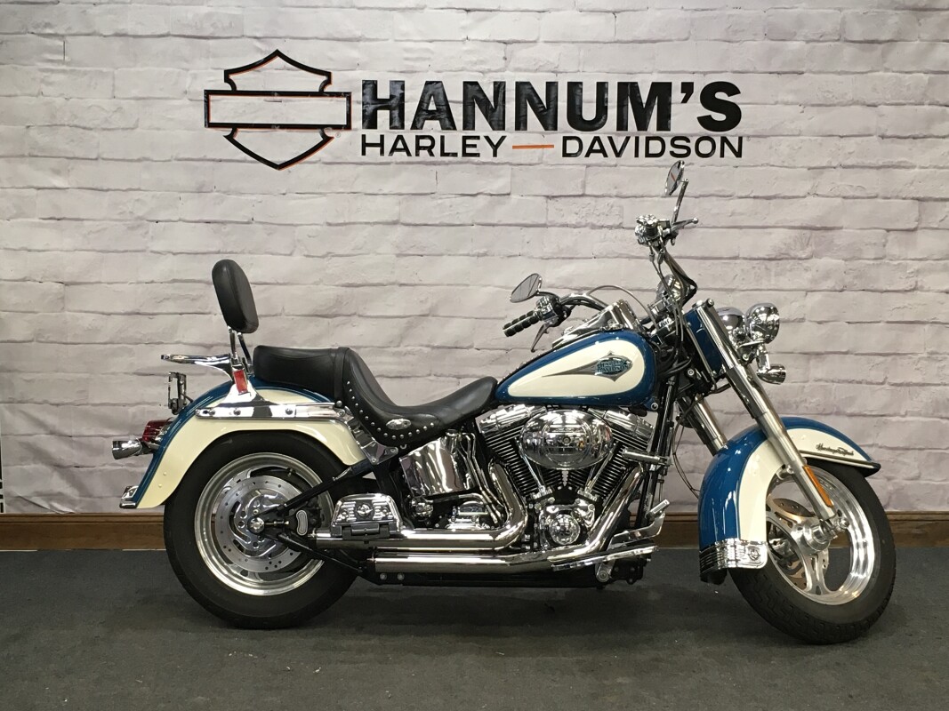 2001 Harley-Davidson Heritage Softail Classic Two-Tone Real Teal/Birch White FLSTC