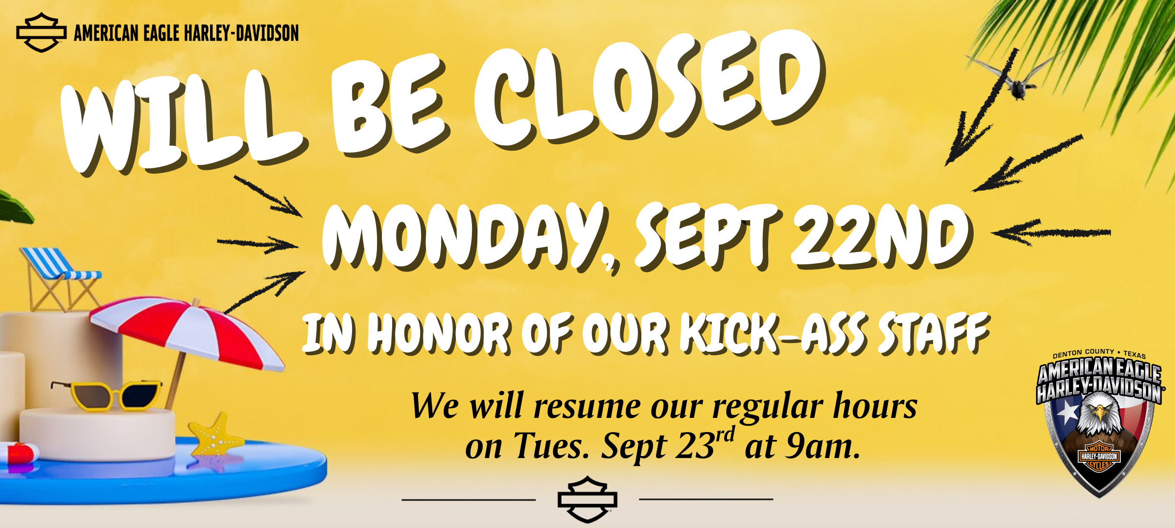 Closed Monday