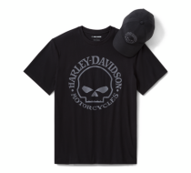 MEN'S WILLIE G SKULL HAT & TEE GIFT SET