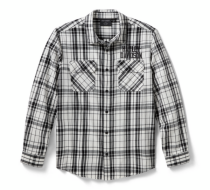 MEN'S H-D ESSENTIAL BAR & SHIELD PLAID SHIRT