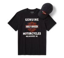 MEN'S BAR & SHIELD HAT & TEE GIFT SET