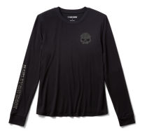 WOMEN'S WILLIE G SKULL BLING LONG SLEEVE