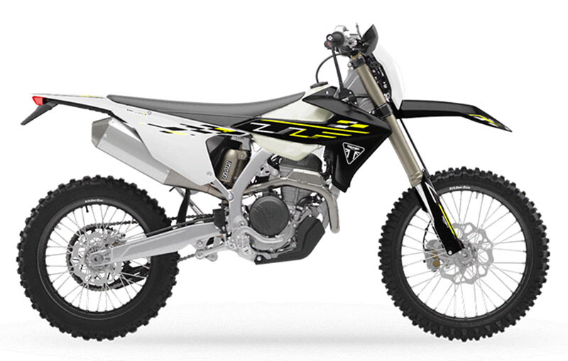 2026 Triumph TF 250-E Triumph Racing Yellow / Black / White