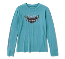WOMEN'S WINGED BLING LONG SLEEVE