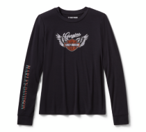 WOMEN'S WINGED BLING LONG SLEEVE