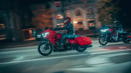 Charity Ride Veterans Ask About the 2025 Harley-Davidson® CVO™ Road Glide® ST near Leland