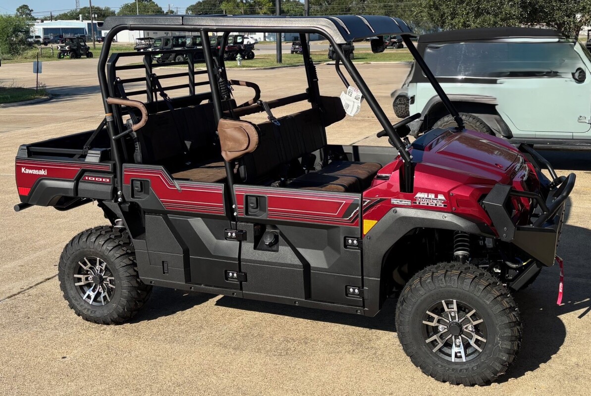 2026 Kawasaki Mule PRO-FXT 1000 Platinum Ranch Edition Metallic Deep Red