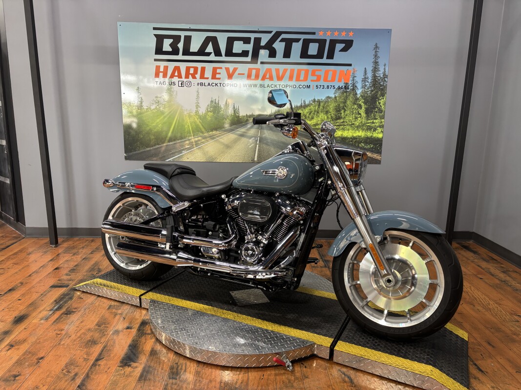 2024 Harley-Davidson Fat Boy 114 SHARKSKIN BLUE - Photo 5
