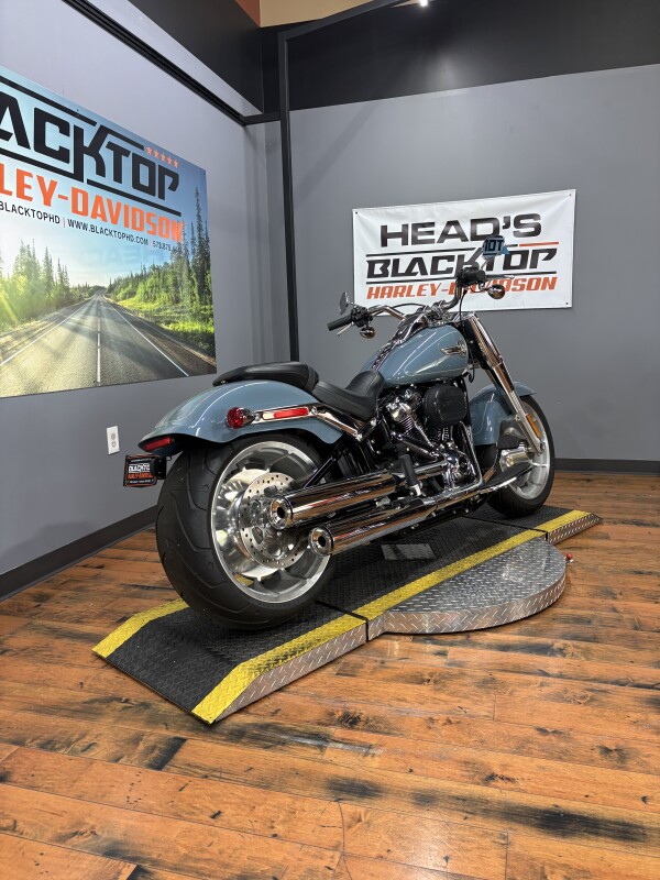 2024 Harley-Davidson Fat Boy 114 SHARKSKIN BLUE - Photo 4