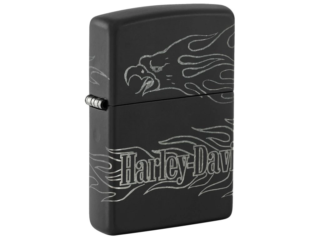 Harley Davidson Black Matte Eagle Zippo Lighter