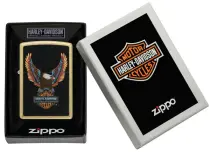 Harley-Davidson® Lighter: Harley-Davidson Eagle – Street Brass Zippo