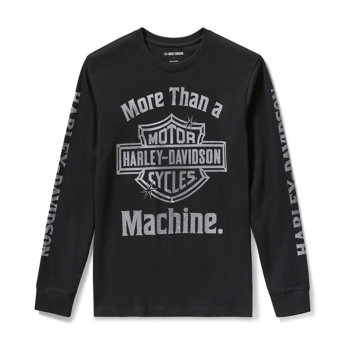 【Men's】モア・ザン・ア・マシーン ロングスリーブTシャツ （ハーレーブラック）