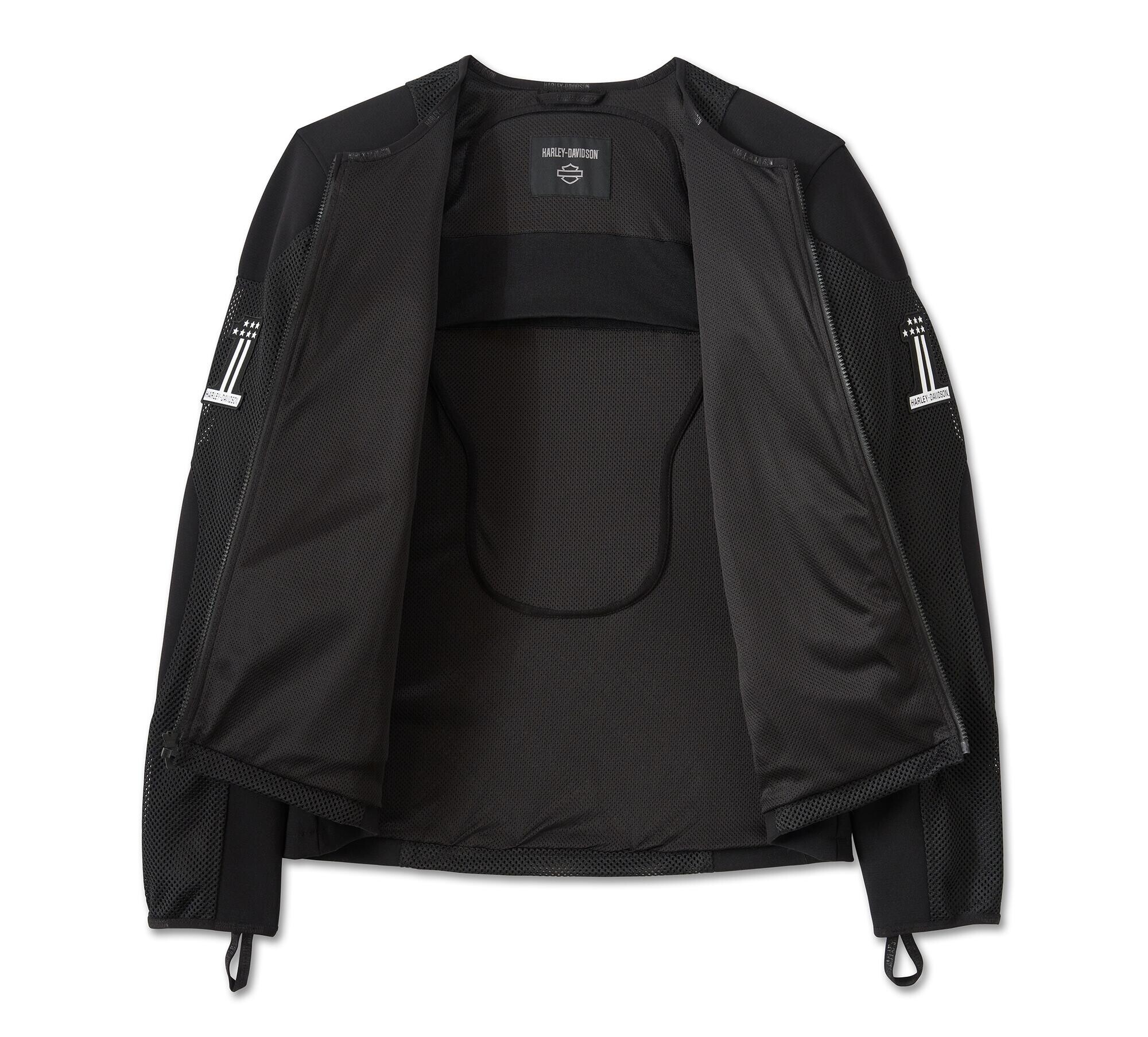 Harley-Davidson 豚革メッシュ(パンチング)ジャケット Mサイズ Men's H-D® Shield Mesh Riding Jacket | Harley-Davidson® Amman