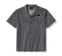 Men's Willie G™ Skull Denim Shirt