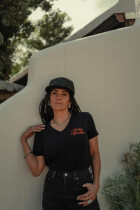 Women's Essential Bling V Neck Tee