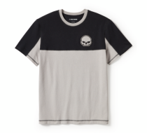 メンズ ウィリーG™スカルカラーブロックTシャツ