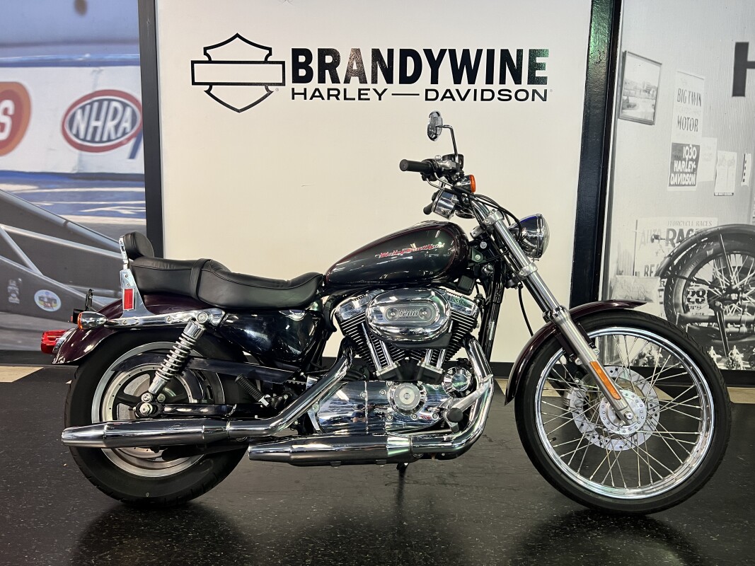 2006 Harley-Davidson 1200 Custom Black Cherry and Black XL1200C