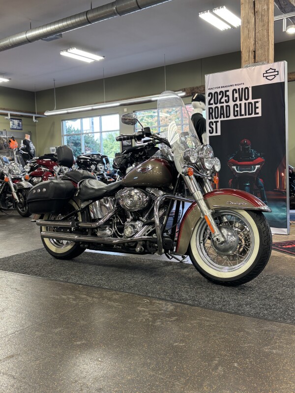 Harley-Davidson Softail Deluxe 2009 FLSTN RED/SMK GOLD