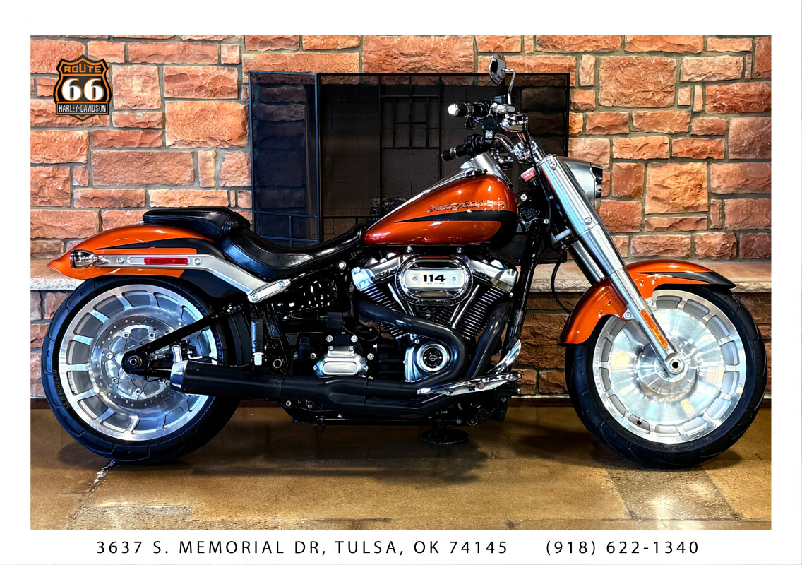 2019 Harley-Davidson Fat Boy 114 Scorched Orange/Black Denim
