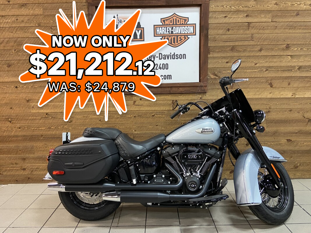2024 Harley-Davidson Heritage Classic Atlas Silver Metallic - Black Finish FLHCS