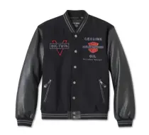 Harley-Davidson Men's V-Twin Varsity Leather Jacket